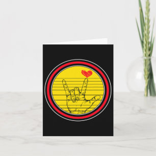 Awareness Month Asl Language Support I Love You Ha Card