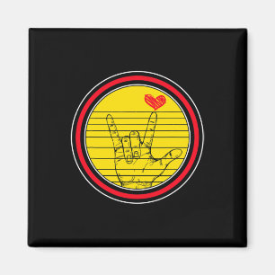 Awareness Month Asl Language Support I Love You Ha Magnet