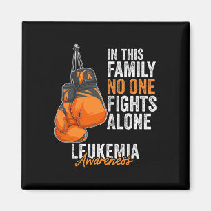 Awareness Month Boxing Gloves Orange Ribbon Magnet