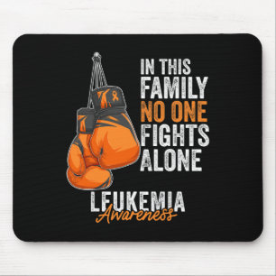 Awareness Month Boxing Gloves Orange Ribbon Mouse Pad