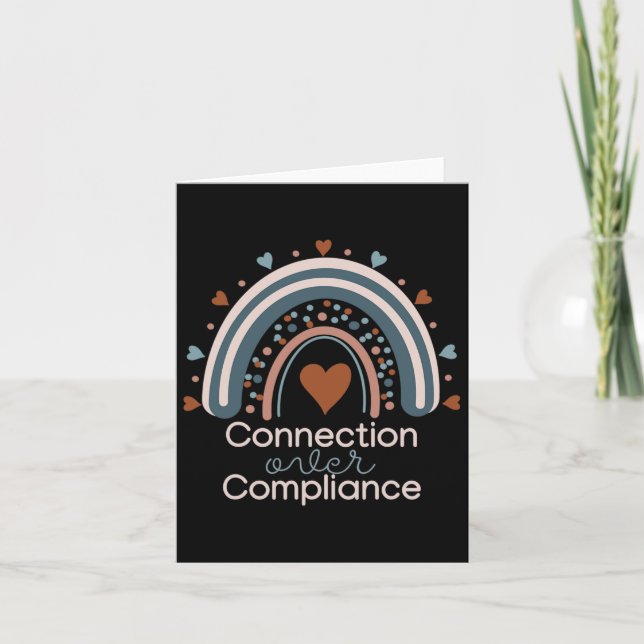 Awareness Month Connection Over Compliance Support Card (Front)