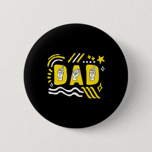 Awareness Month Dad Asl Father's Day Gift Trendy T 6 Cm Round Badge