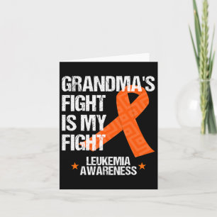 Awareness Month Grandma Fight Orange Ribbon Gift  Card