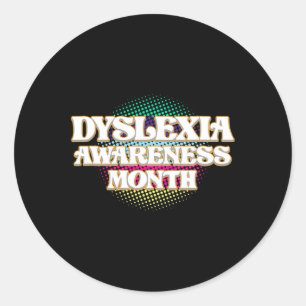 Awareness Month October Therapist Graphic Classic Round Sticker