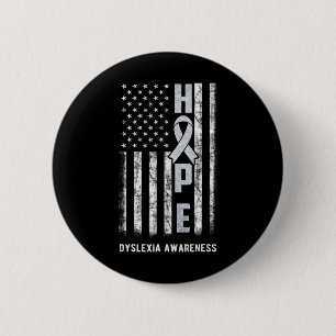 Awareness Month Shirt Silver Ribbon Usa Flag 6 Cm Round Badge
