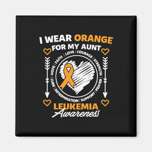 Awareness Month Support I Wear Orange For My Aunt Magnet