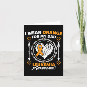 Awareness Month Support I Wear Orange For My Dad Card