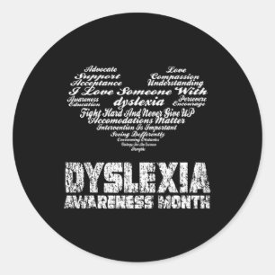 Awareness Month Support T Shirt1  Classic Round Sticker
