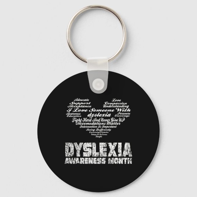 Awareness Month Support T Shirt1  Key Ring (Front)