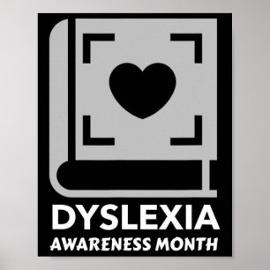 Awareness Month With Book And Heart Poster