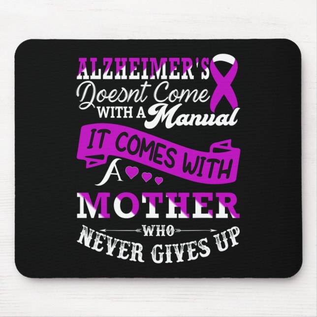 Awareness Mother Support Heimer Warrior Mum  Mouse Pad (Front)