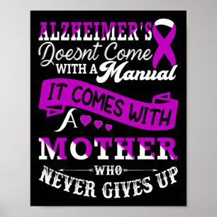 Awareness Mother Support Heimer Warrior Mum Poster