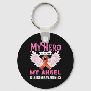 Awareness My Hero Is Now My Angel  Key Ring