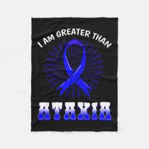 Awareness Neurological Sign Hemiataxia Blue Ribbon Fleece Blanket