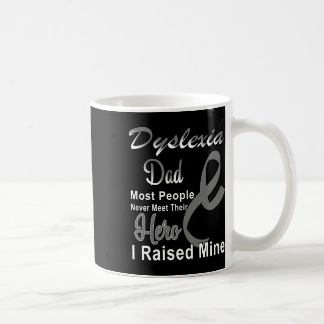 Awareness October Silver Ribbon Dad Teacher  Coffee Mug (Right)