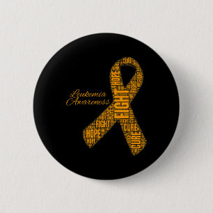 Awareness Orange Ribbon Fight Hope Cure 6 Cm Round Badge