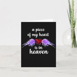 Awareness Piece Of My Heart In Heaven Card