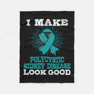 Awareness Polycystic Kidney Disease Tee  Fleece Blanket