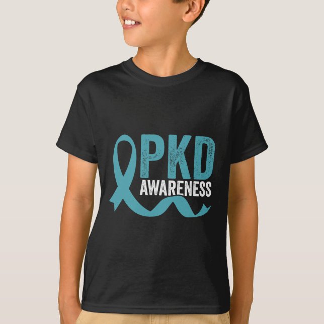 Awareness Polycystic Kidney Disease Warrior Fighte T-Shirt (Front)