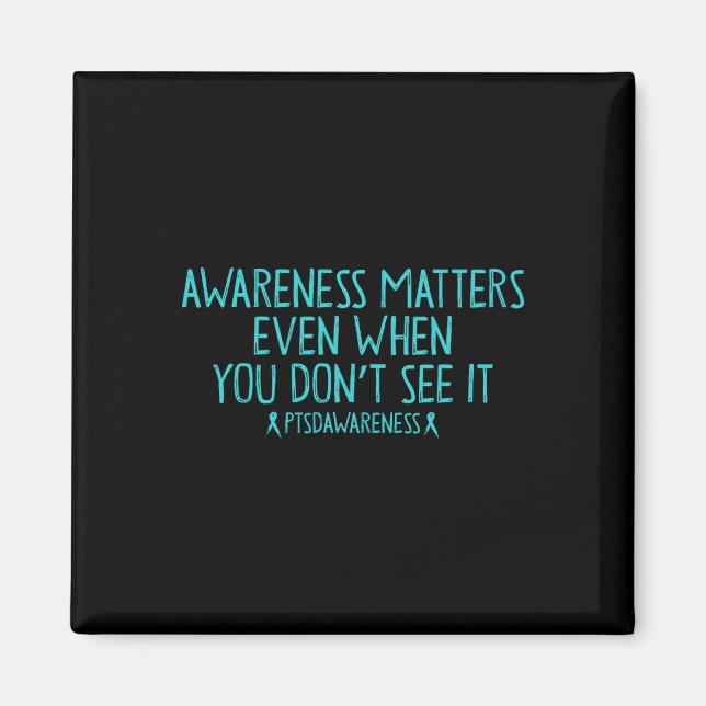 Awareness Problems Ptsd Veteran Trauma Survivor Wa Magnet (Front)