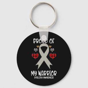 Awareness Proud Of My Warrior Key Ring