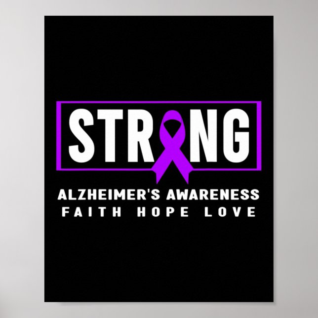 Awareness - Purple Heimer’s Strong  Poster (Front)