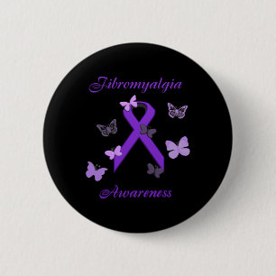 Awareness Purple Invisible Illness  6 Cm Round Badge