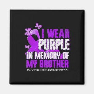 Awareness Purple Memory Of My Brother  Magnet