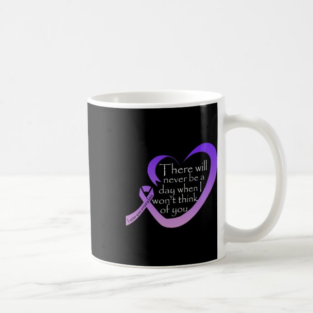 Awareness Purple Ribbon  Coffee Mug (Right)