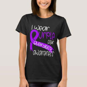 Awareness Purple Ribbon Drug Addiction 2 T-Shirt