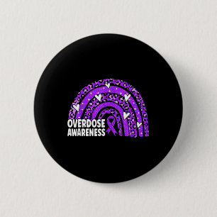Awareness Purple Ribbon Drug Addiction Na Aa 1 6 Cm Round Badge