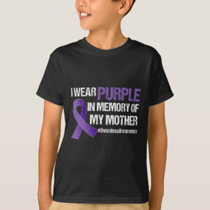 Awareness Purple Ribbon Memory Of My Mother T-Shirt