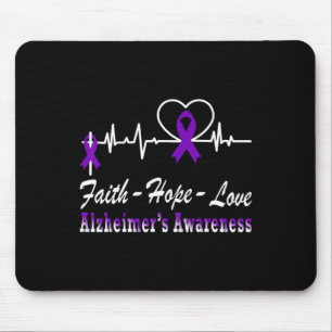 Awareness Purple Ribbon The End Of Heimer's Mouse Pad