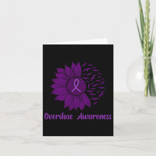 Awareness Purple Sunflower Card