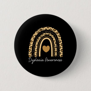 Awareness Rainbow Leopard 6 Cm Round Badge