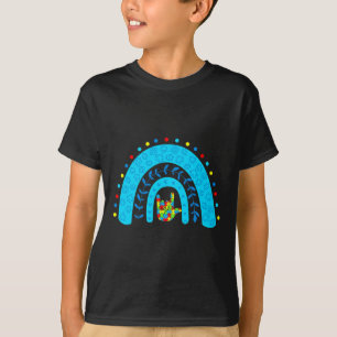 Awareness Rainbow Support Puzzle Love Sign Languag T-Shirt