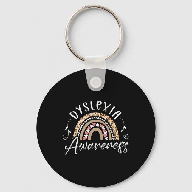 Awareness Reading Disorder Dyslexia Therapist  Key Ring (Front)