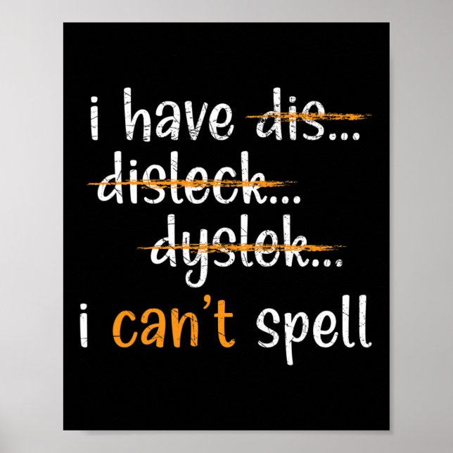 Awareness Reading Disorder Learning Disability 5  Poster (Front)