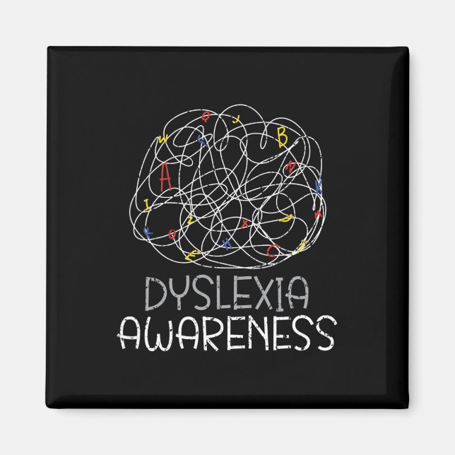 Awareness Reading Disorder Learning Disability  Magnet (Front)