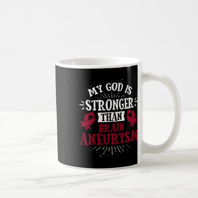 Awareness Ribbon - Brain Aneurysm  Coffee Mug (Right)