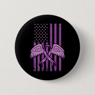 Awareness Ribbon Flag 2  6 Cm Round Badge