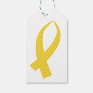 Awareness Ribbon (Gold) Gift Tags