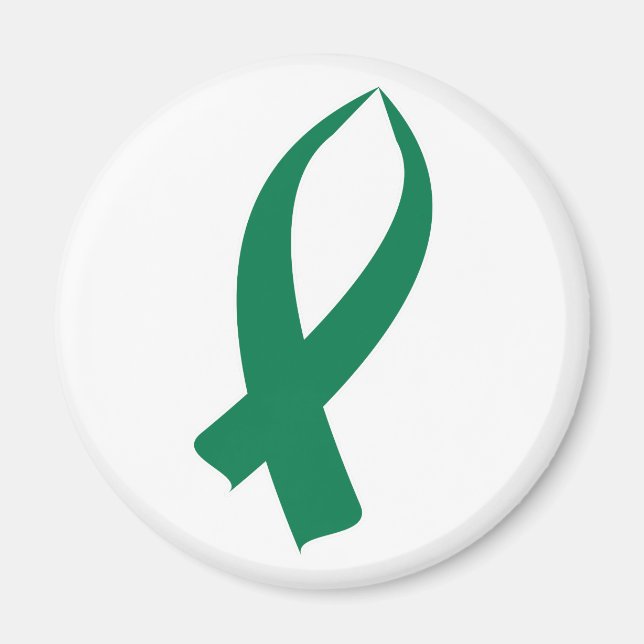 Awareness Ribbon (Green) Magnet (Front)