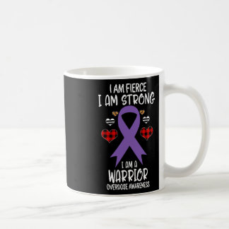 Awareness Ribbon I Am Fierce Strong Warrior Leopar Coffee Mug
