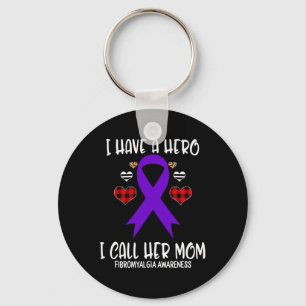 Awareness Ribbon I Have Hero Call Her Mum  Key Ring