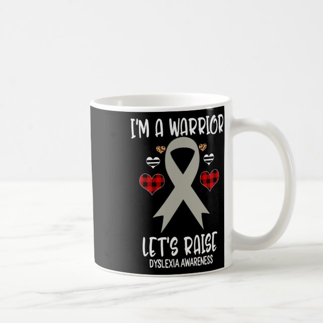 Awareness Ribbon I'm Warrior Lets Raise Support  Coffee Mug (Right)