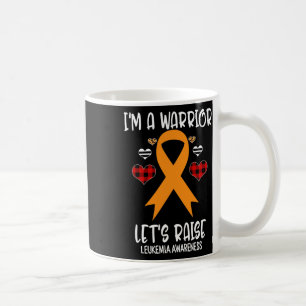 Awareness Ribbon I'm Warrior Let's Raise Support  Coffee Mug