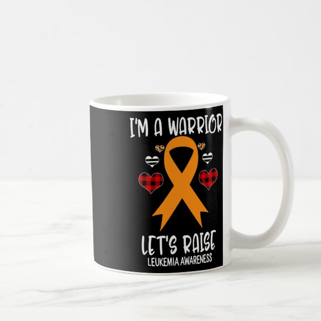Awareness Ribbon I'm Warrior Let's Raise Support  Coffee Mug (Right)