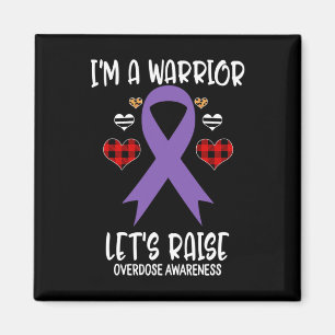 Awareness Ribbon I'm Warrior Let's Raise Support Magnet