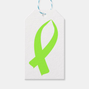 Awareness Ribbon (Lime Green) Gift Tags